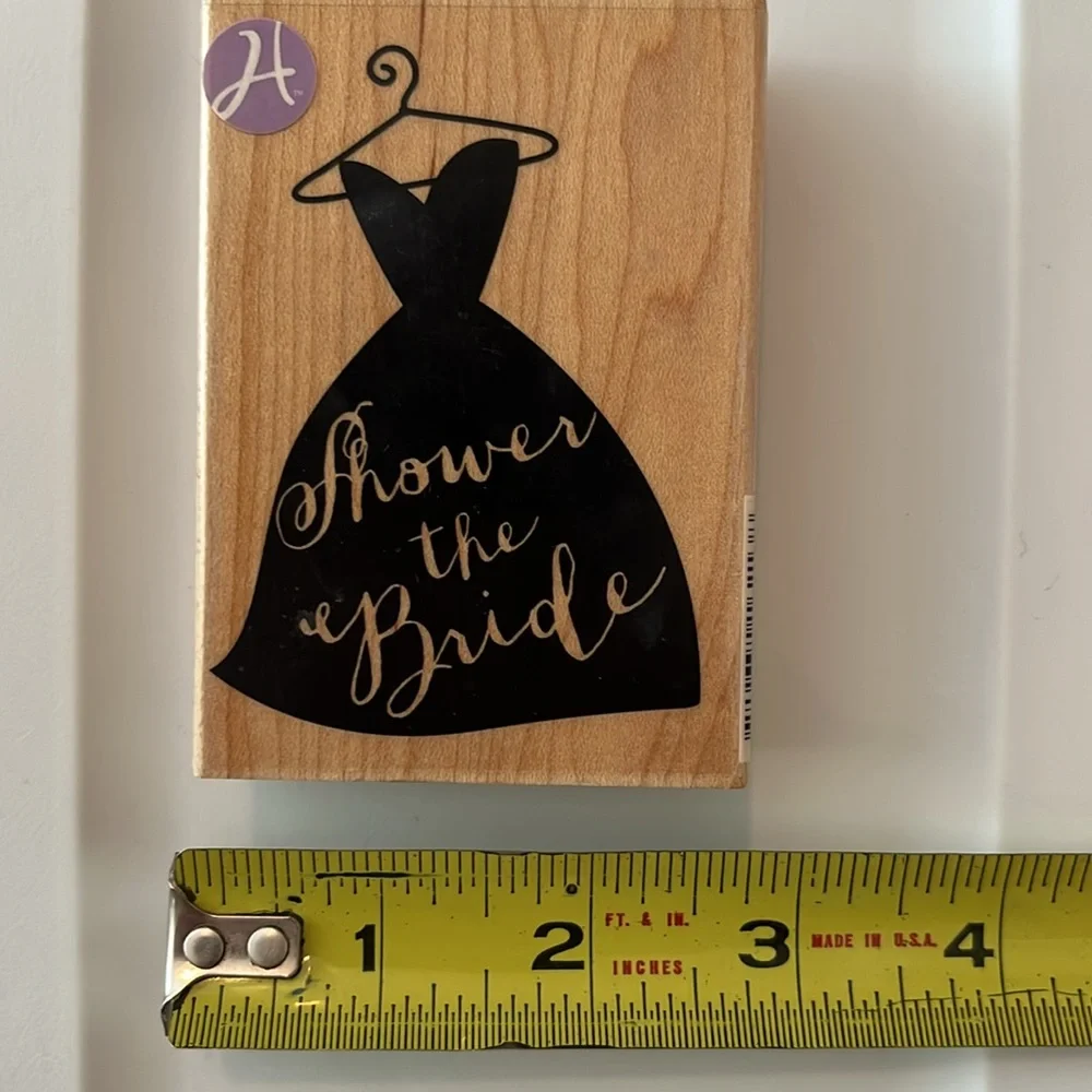 Hampton Art Shower The Bride and Inkadinkado Pump Shoe Rubber Stamps